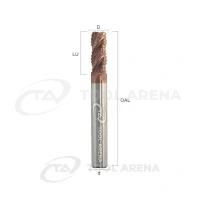 741907 Фреза твердосплавная D18x45x100x18xZ4 GS-R UH1206 AlTiSiN UNIHARD